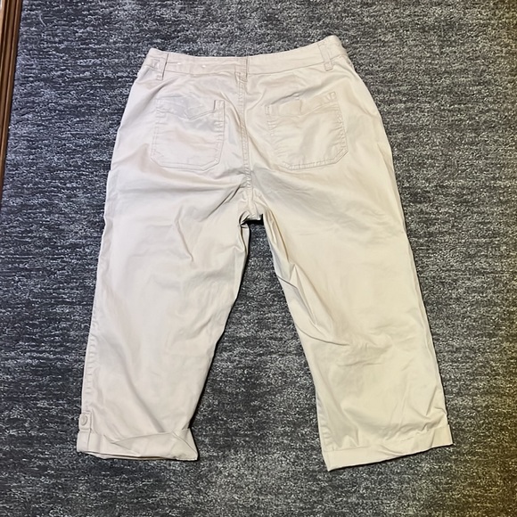 Christopher & banks khaki capris - Picture 2 of 4